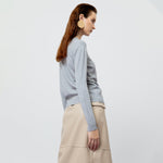 Load image into Gallery viewer, Amara Ribbed Knit Top in Grey
