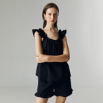 Load image into Gallery viewer, Amore Ruffle Set in Black
