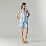 Load image into Gallery viewer, Amore Ruffle Set in Blue
