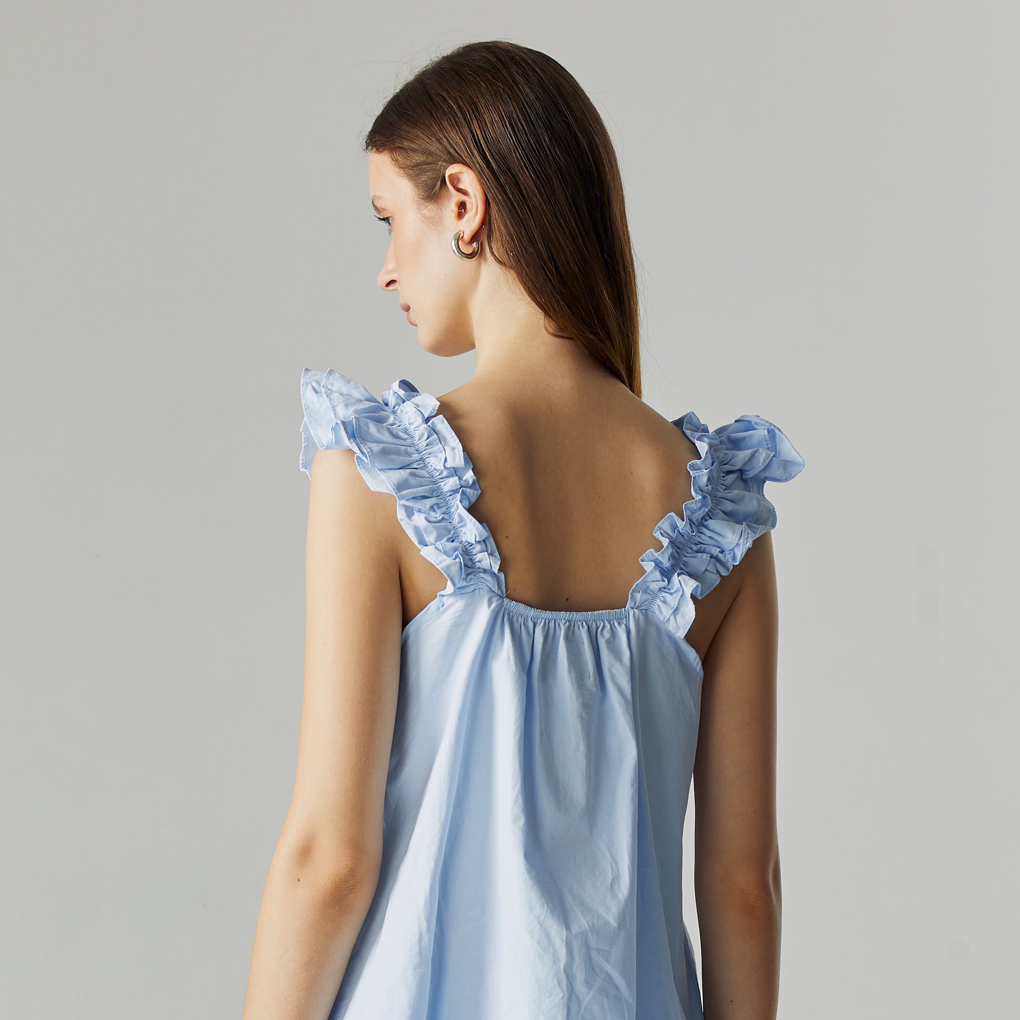 Amore Ruffle Set in Blue