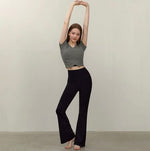 Load image into Gallery viewer, High Rise Cutout Back Flare Leggings [2 Colours]
