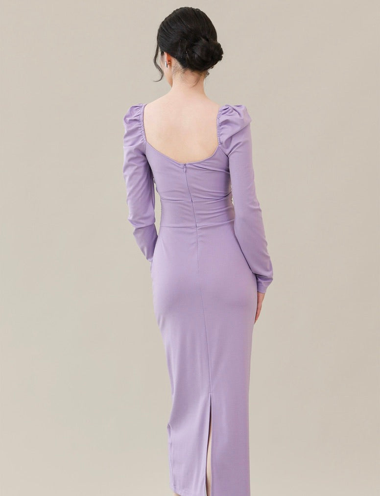 Sweetheart Shirring Maxi Dress [3 Colours]