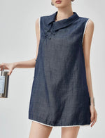 Load image into Gallery viewer, Chambray Pankou Tunic in Blue
