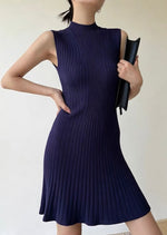 Load image into Gallery viewer, Sleeveless Ribbed Mid Dress [2 Colours]
