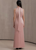 Load image into Gallery viewer, [Customizable] Satin Ribbon Tie Back Twist Gown [3 Colours]
