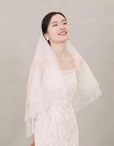 [Ready Stock] Lace Wedding Veil - Mid