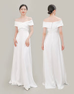 Load image into Gallery viewer, Satin Evening Gowns in White [6 Styles]
