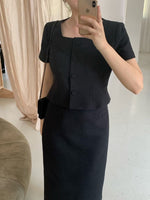 Load image into Gallery viewer, Korean Day Short Jacket Top [2 Colours]
