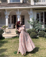 Load image into Gallery viewer, Floral Open Tie Back Dress in Multi&#39;
