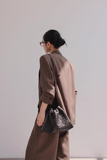 Load image into Gallery viewer, Vest + Blazer + Trousers Set in Brown
