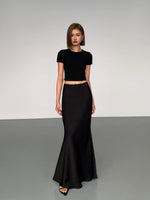 Load image into Gallery viewer, Satin Mermaid Maxi Skirt [2 Colours]
