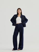 Load image into Gallery viewer, Classic Denim Jacket in Navy
