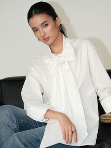 Oversized Bow Shirt [2 Colours]