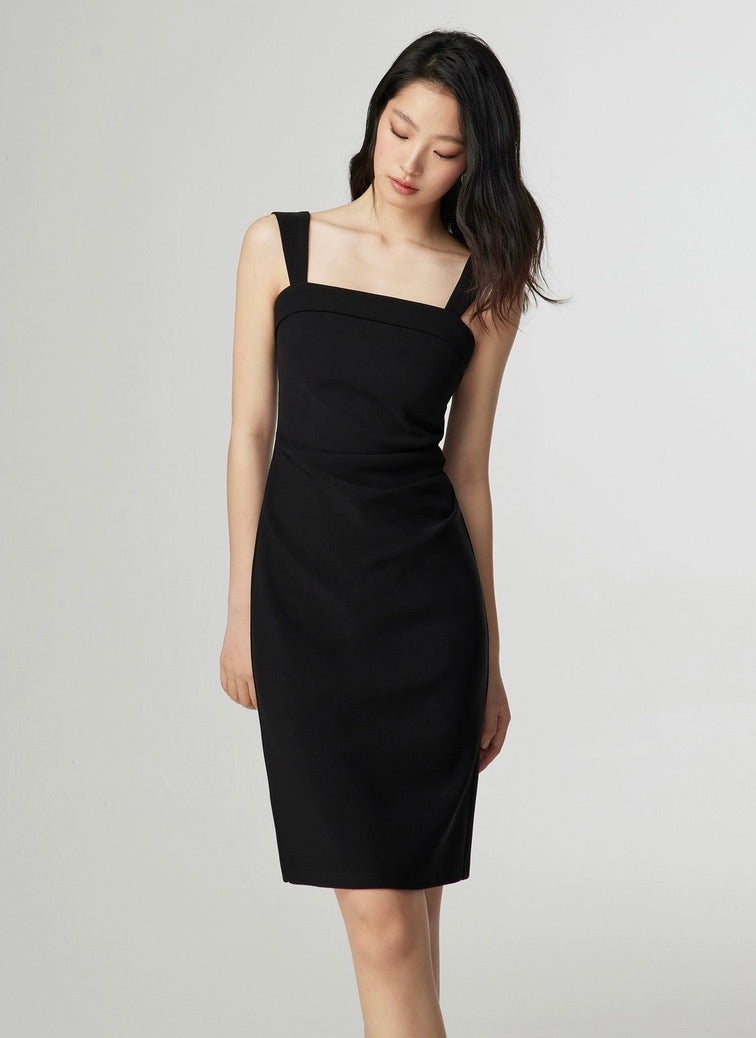 Sleeveless Shift Dress [2 Colours]