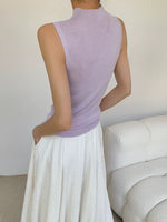 Load image into Gallery viewer, Light Knit High Neck Sleeveless Top [3 Colours]
