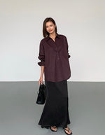 Load image into Gallery viewer, Classic Oversized Dress Shirt in Burgundy
