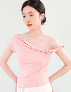 Toga Twist Top in Pink