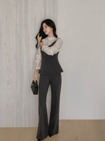 Load image into Gallery viewer, Korean Bilte Tailored Stretch Trousers [2 Colours]
