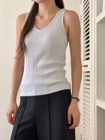 Load image into Gallery viewer, Korean Ribbed Stretch Tank  [6 Colours]
