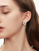 Load image into Gallery viewer, Diamante Rhombus Earrings
