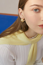 Load image into Gallery viewer, Textured Curve Earrings
