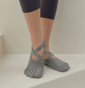 Yoga Pilates Grip Toe Socks [2 Colours]