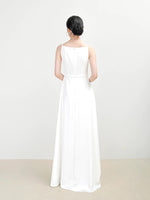 Load image into Gallery viewer, Cami A-Line Pocket Gown in White
