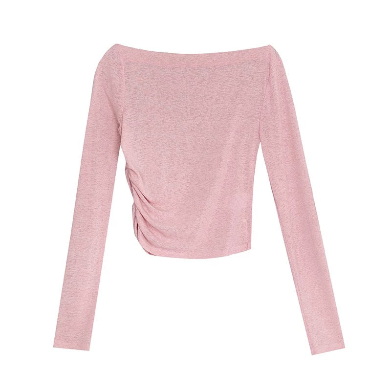 Light Fine Knit Top [2 Colours]