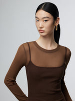 Load image into Gallery viewer, Layer Camisole Sheer Dress [2 Colours]
