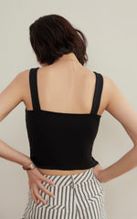 Load image into Gallery viewer, Sweetheart Bustier Top in Black
