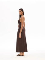 Load image into Gallery viewer, Padded Drop Back Stretch Halter Dress [2 Colours]

