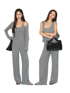 Tank Top // Cardigan // Pants Set [3 Colours]