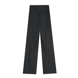 Melange Hook Trousers in Dark Grey
