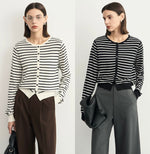 Load image into Gallery viewer, Light Knit Striped Cardigan [2 Colours]
