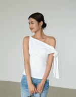 Load image into Gallery viewer, Toga Ribbon Drape Top [2 Colours]
