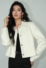 Load image into Gallery viewer, Faux Leather Cropped Jacket [2 Colours]
