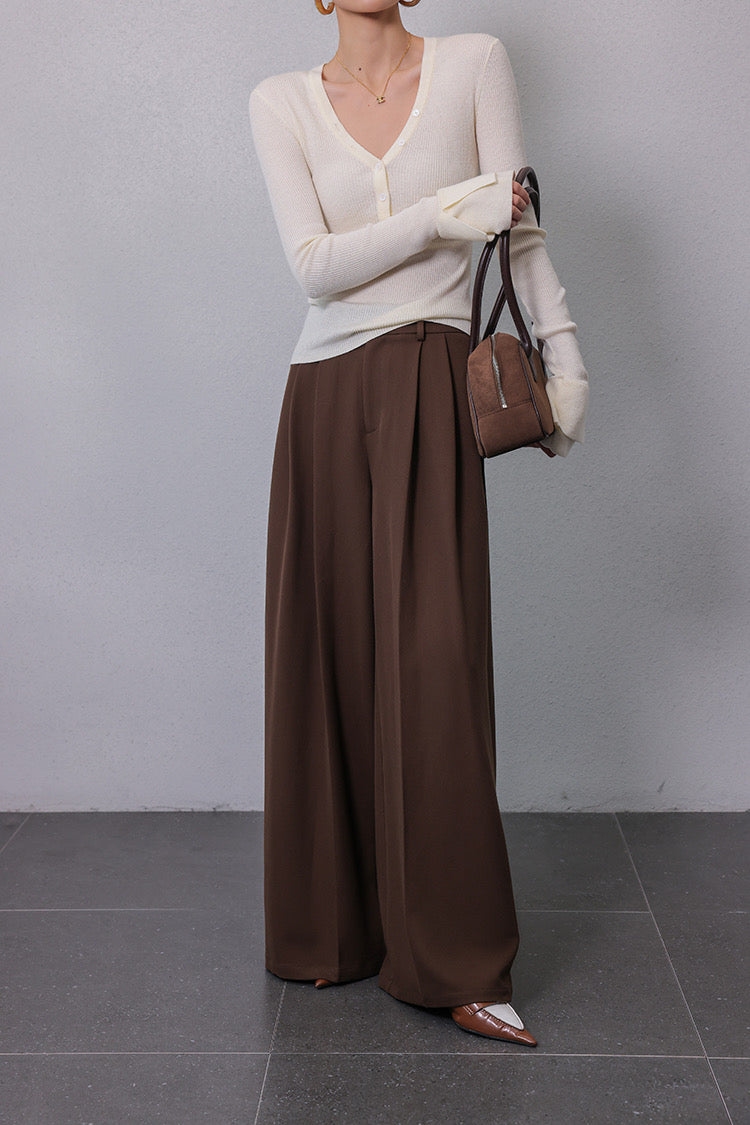 Wide Flare Leg Trousers [2 Colours]