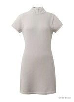 Load image into Gallery viewer, Korean Merino Cashmere Half Knit Dress [3 Colours]
