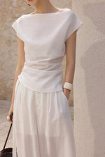 Load image into Gallery viewer, Multi-way Top // Trousers Set in White
