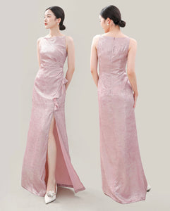 Chinoiserie Evening Gowns in Pink