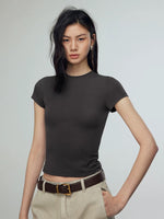 Load image into Gallery viewer, Tencel Classic Cap Sleeve Stretch Tee [3 Colours]
