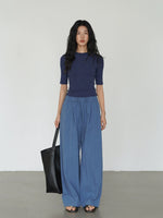 Load image into Gallery viewer, Melange Mid Sleeve Knit Top [2 Colours]
