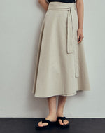 Load image into Gallery viewer, Korean Wendy Twill Wrap Skirt [2 Colours]
