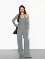 Load image into Gallery viewer, Tank Top // Cardigan // Pants Set [3 Colours]
