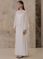Load image into Gallery viewer, Sheer Kaftan Top in White
