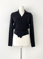 Load image into Gallery viewer, Korean Collar Wrap Knit Cardigan [3 Colours]
