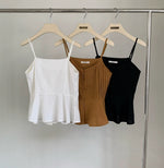 Load image into Gallery viewer, Korean Linen Pleated Camisole - [3 Colours]
