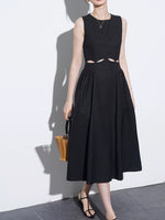 Load image into Gallery viewer, Cutout Pocket Midi Dress [2 Colours]
