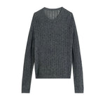 Load image into Gallery viewer, Tencel Wool Blend Fine Knit Sweater [2 Colours]
