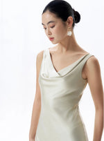 Load image into Gallery viewer, Drape Mermaid Gown in Sage
